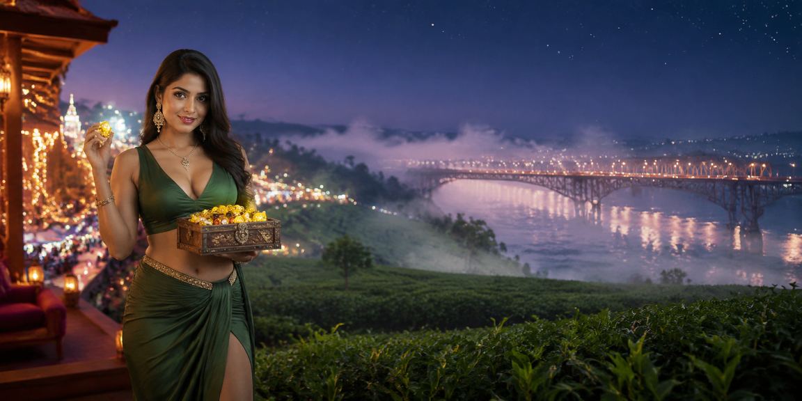 রাজশাহীর চা-বাগানের পাশে aago বেটিং প্ল্যাটফর্ম ব্যবহার করছেন একজন খেলোয়াড়